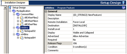 Build 32-Bit and 64-Bit Installations from the Same Project