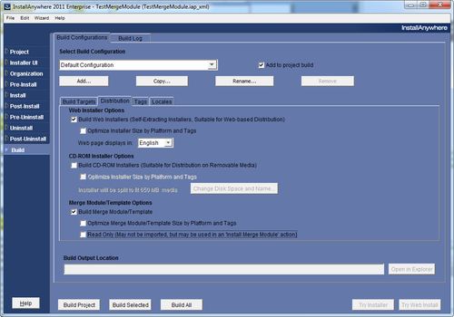 Using InstallAnywhere Merge Modules