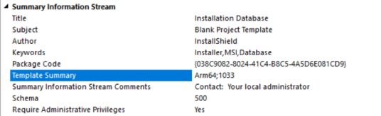 Creating Installations for ARM-Based Devices