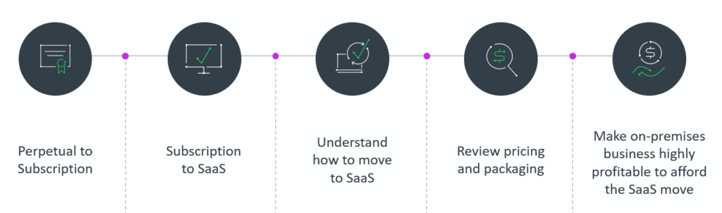 Image showing the revenue optimization factors to consider when embracing new software business models.