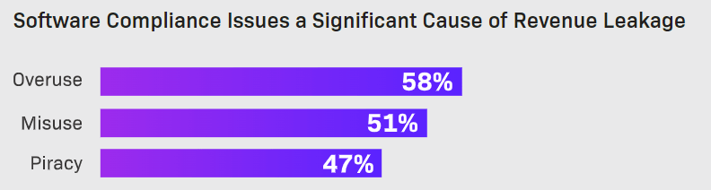 Statistics highlighting the need to stop software piracy.