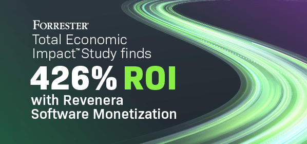 Forrester TEI Study showing a 426% ROI for organizations that chose Revenera when debating the build or buy software decision.